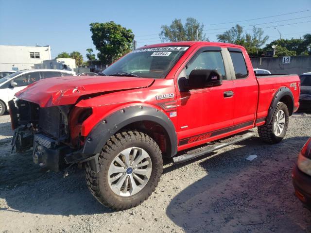 FORD F150 SUPER 2017 with VIN 1FTEX1CP0HKD06051 - Photo from auction