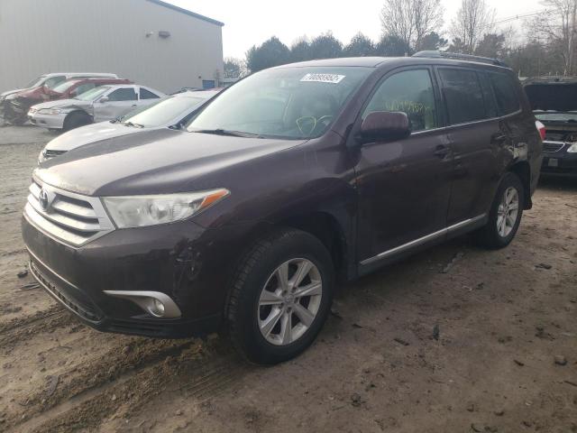 TOYOTA HIGHLANDER 2012 with VIN 5TDBK3EH6CS168925 - Photo from auction