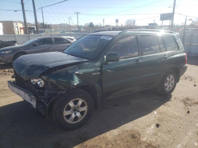 TOYOTA HIGHLANDER 2001 with VIN JTEHF21A710026130 - Photo from auction