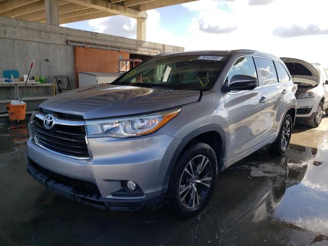 TOYOTA HIGHLANDER 2016 with VIN 5TDKKRFH3GS129684 - Photo from auction