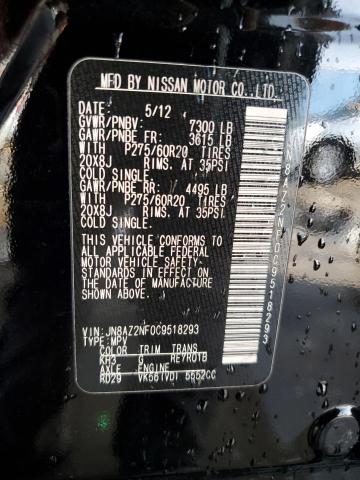Photo 14 from auction – 2012 INFINITI QX56 with VIN JN8AZ2NF0C9518293