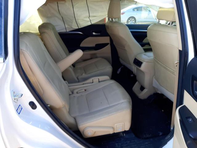 Photo 11 from auction – 2016 TOYOTA HIGHLANDER with VIN 5TDYKRFH9GS130347