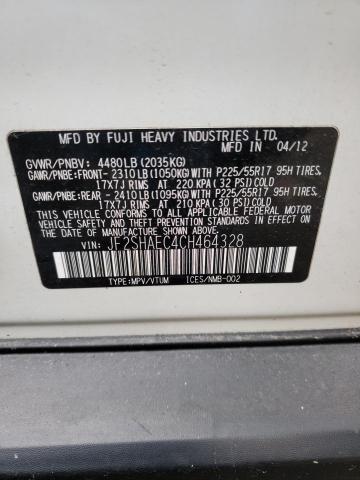 Photo 14 from auction – 2012 SUBARU FORESTER L with VIN JF2SHAEC4CH464328