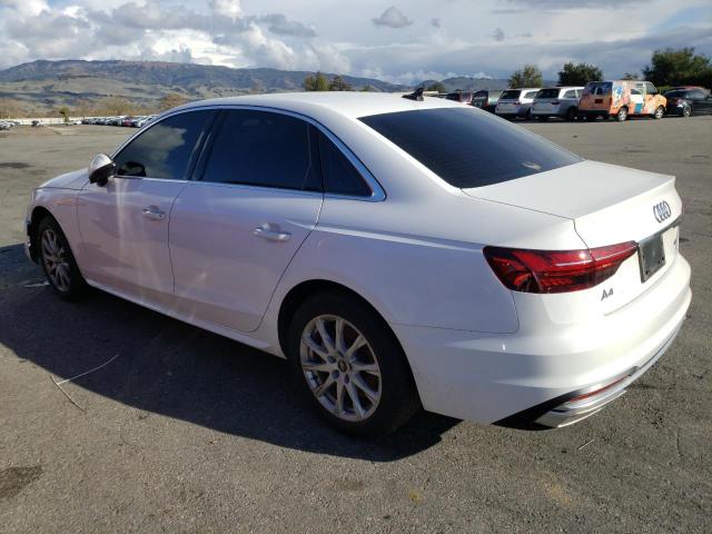 Photo 2 from auction – 2022 AUDI A4 PREMIUM with VIN WAUABAF44NN007457