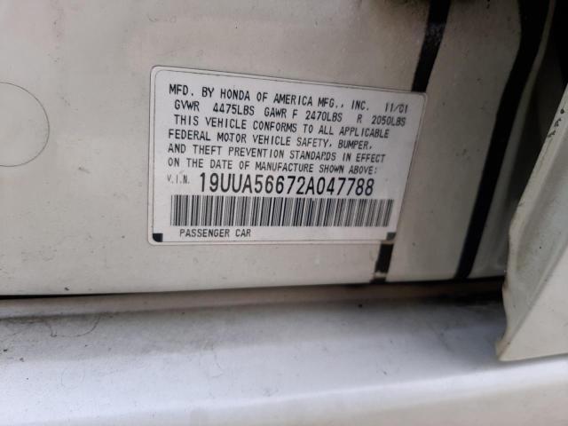 Photo 10 from auction – 2002 ACURA 3.2TL with VIN 19UUA56672A047788