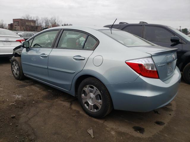 Photo 2 from auction – 2012 HONDA CIVIC HYBR with VIN JHMFB4F22CS004370