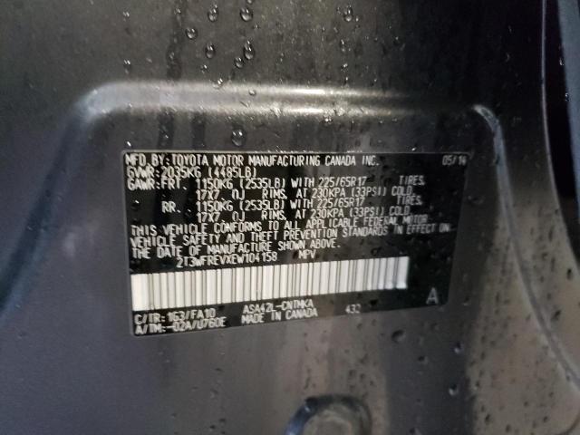 Photo 14 from auction – 2014 TOYOTA RAV4 XLE with VIN 2T3WFREVXEW104158