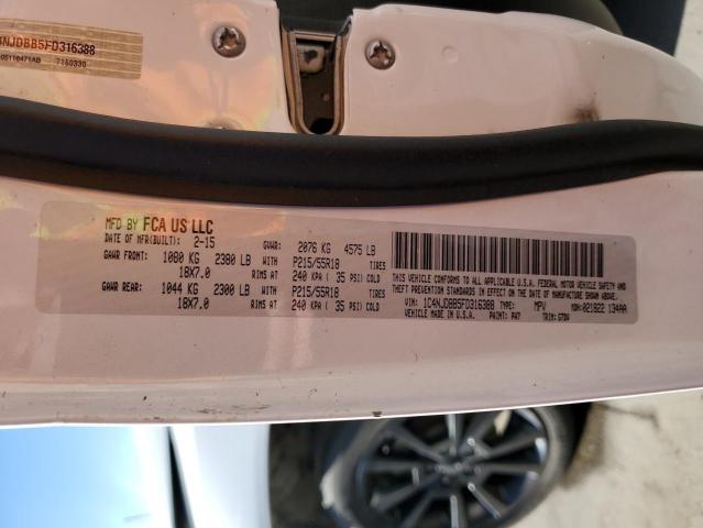 Photo 14 from auction – 2015 JEEP COMPASS SP with VIN 1C4NJDBB5FD316388
