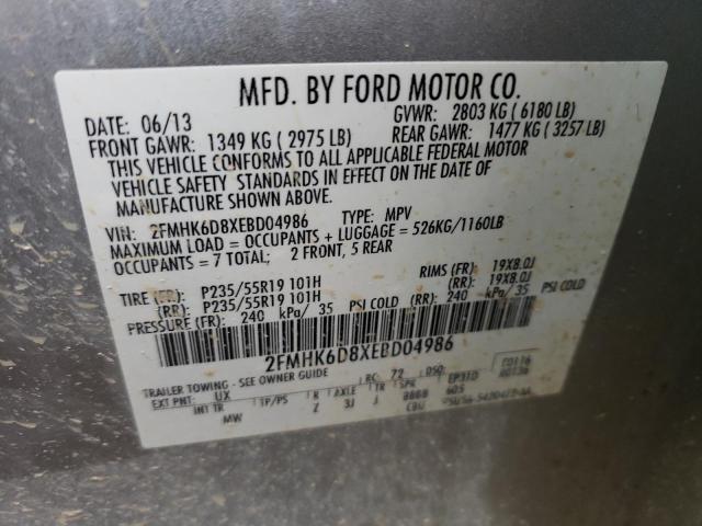 Photo 14 from auction – 2014 FORD FLEX LIMIT with VIN 2FMHK6D8XEBD04986