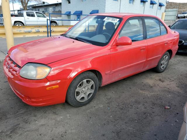 HYUNDAI ACCENT GL 2005 with VIN KMHCG45C75U672880 - Photo from auction