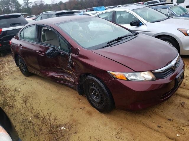 HONDA CIVIC LX 2012 with VIN 19XFB2F55CE371265 - Photo from auction