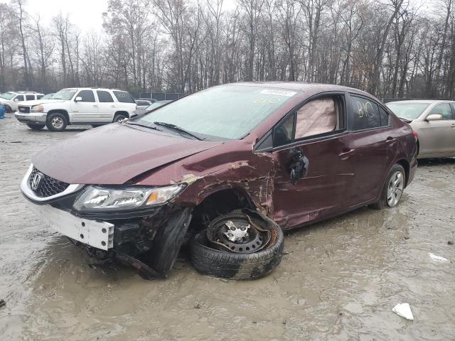 HONDA CIVIC LX 2013 with VIN 19XFB2F54DE248574 - Photo from auction