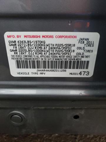 Photo 14 from auction – 2011 MITSUBISHI OUTLANDER with VIN JA4AR4AU6BZ011256