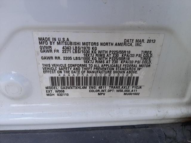 Photo 14 from auction – 2013 MITSUBISHI OUTLANDER with VIN 4A4AP5AU6DE018308