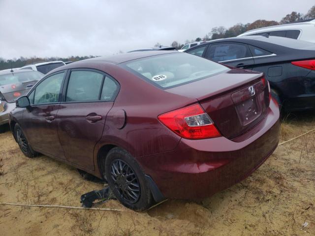 Photo 3 from auction – 2012 HONDA CIVIC LX with VIN 19XFB2F55CE371265