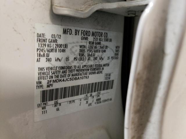 Photo 14 from auction – 2013 FORD EDGE with VIN 2FMDK4JC5DBA10793