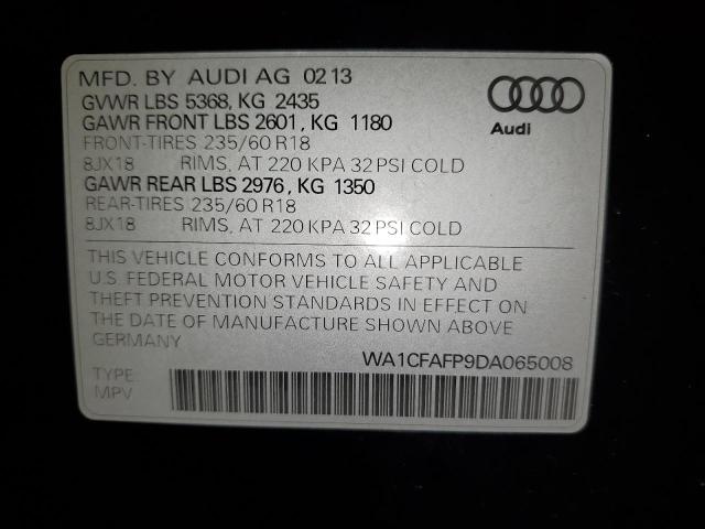 Photo 14 from auction – 2013 AUDI Q5 PREMIUM with VIN WA1CFAFP9DA065008