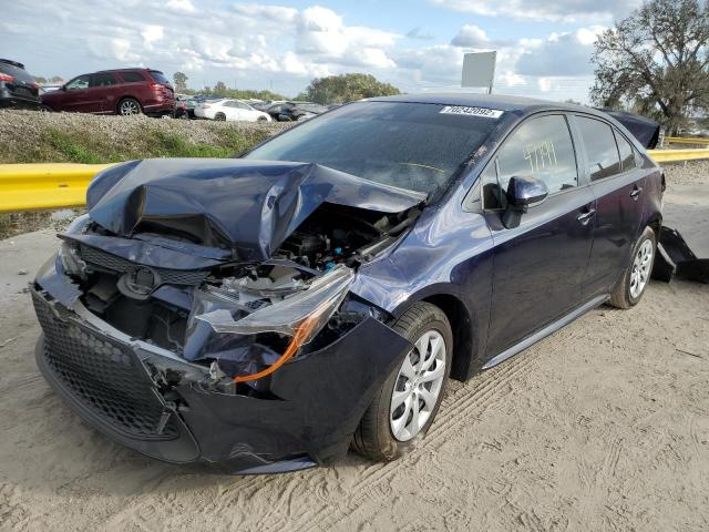 TOYOTA COROLLA LE 2021 with VIN JTDEPMAE1MJ173870 - Photo from auction