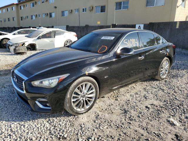 INFINITI Q50 LUXE 2019 with VIN JN1EV7AP1KM516281 - Photo from auction