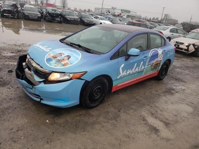 HONDA CIVIC LX 2012 with VIN 2HGFB2F49CH026219 - Photo from auction