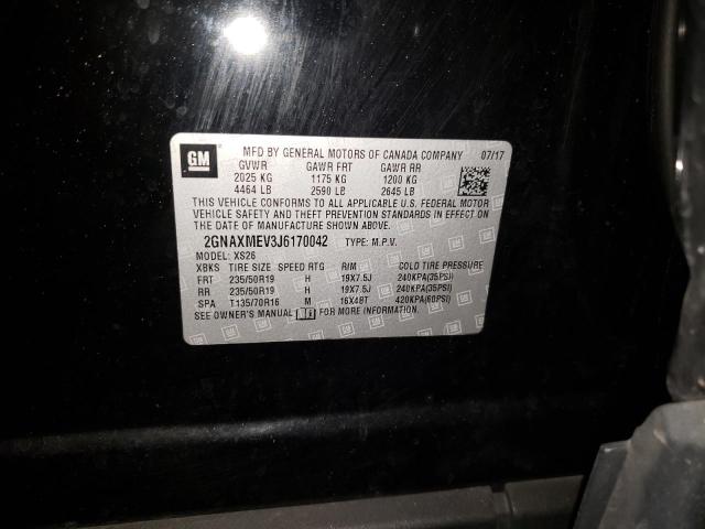 Photo 14 from auction – 2018 CHEVROLET EQUINOX PR with VIN 2GNAXMEV3J6170042