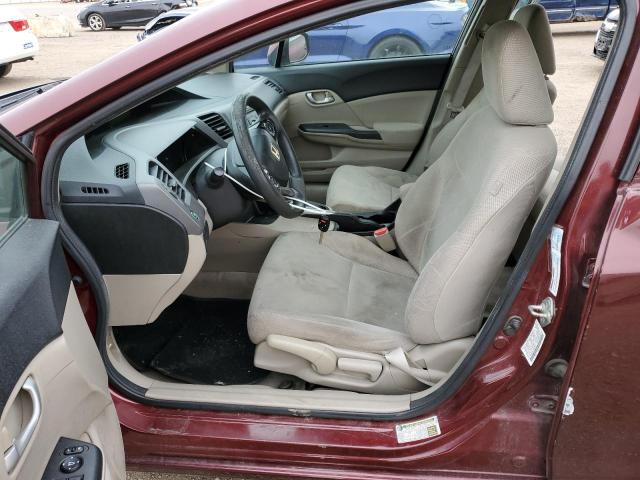 Photo 7 from auction – 2012 HONDA CIVIC LX with VIN 2HGFB2F59CH583012