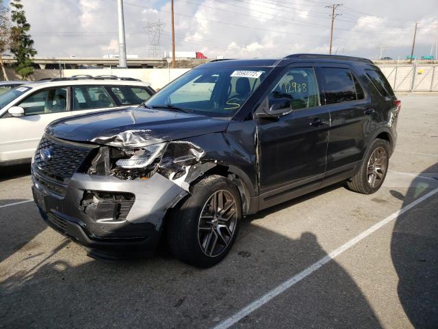 FORD EXPLORER S 2018 with VIN 1FM5K8GT2JGC86906 - Photo from auction