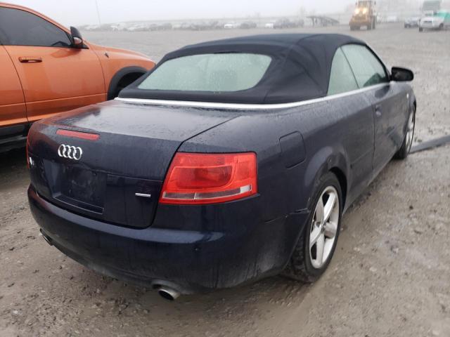 Photo 3 from auction – 2007 AUDI A4 3.2 CAB with VIN WAUDH48H27K021472
