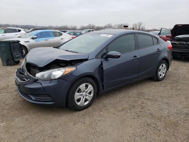 KIA FORTE LX 2015 with VIN KNAFX4A65F5421589 - Photo from auction