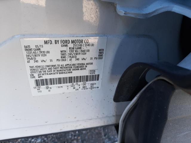 Photo 14 from auction – 2015 FORD EDGE TITAN with VIN 2FMTK4K97FBB52399