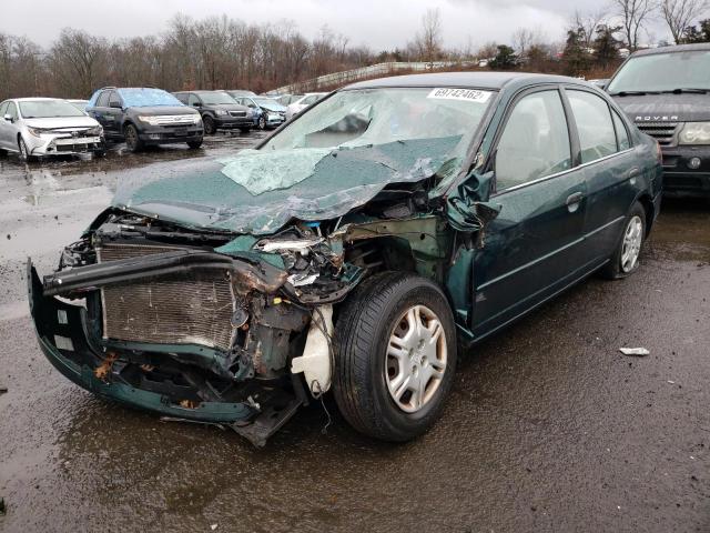 HONDA CIVIC CX 2001 with VIN 2HGES16581H561084 - Photo from auction