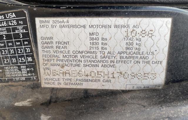 Photo 10 from auction – 1987 BMW 325 E AUTO with VIN WBAAE6405H1709853