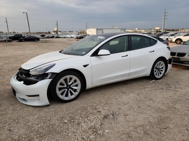 TESLA MODEL 3 2022 with VIN 5YJ3E1EB2NF195736 - Photo from auction