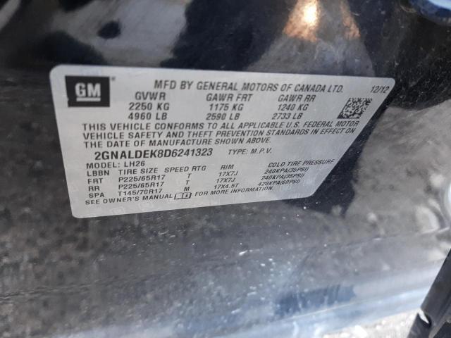 Photo 14 from auction – 2013 CHEVROLET EQUINOX LT with VIN 2GNALDEK8D6241323