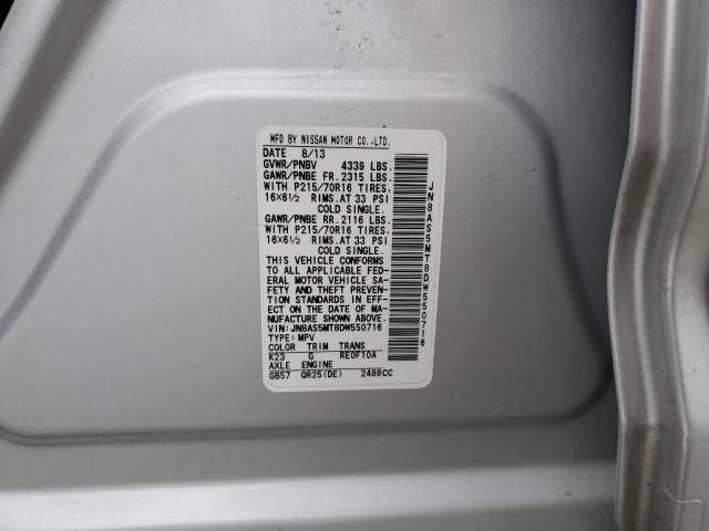 Photo 14 from auction – 2013 NISSAN ROGUE S with VIN JN8AS5MT8DW550716