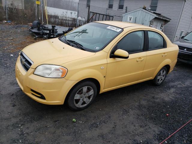 CHEVROLET AVEO BASE 2008 with VIN KL1TD56618B190182 - Photo from auction