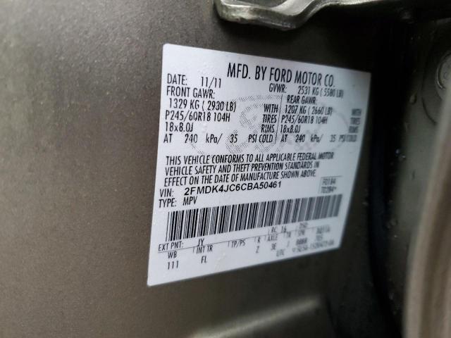 Photo 14 from auction – 2012 FORD EDGE SEL with VIN 2FMDK4JC6CBA50461