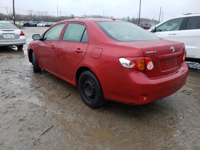 Photo 2 from auction – 2009 TOYOTA COROLLA BA with VIN JTDBL40E299069526