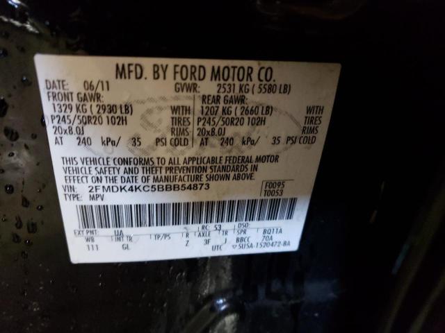 Photo 14 from auction – 2011 FORD EDGE LIMIT with VIN 2FMDK4KC5BBB54873