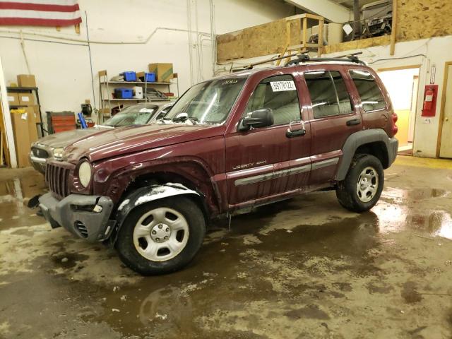 JEEP LIBERTY SP 2002 with VIN 1J4GL48K52W166172 - Photo from auction
