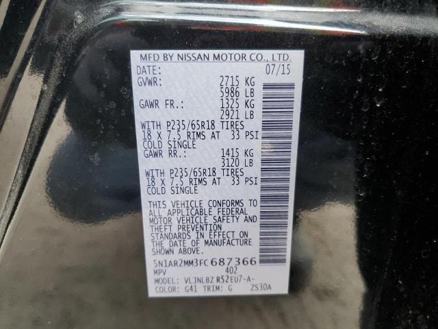 صورة رقم 14 من المزاد - 2015 NISSAN PATHFINDER مع VIN 5N1AR2MM3FC687366