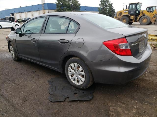 Photo 2 from auction – 2012 HONDA CIVIC LX with VIN 19XFB2F52CE053717