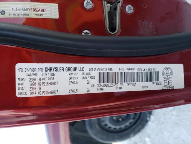 Photo 14 from auction – 2014 JEEP PATRIOT with VIN 1C4NJRABXED554797
