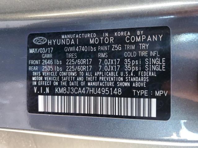 Photo 14 from auction – 2017 HYUNDAI TUCSON LIM with VIN KM8J3CA47HU495148