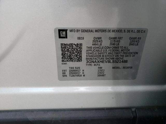 Photo 14 from auction – 2020 CHEVROLET EQUINOX LS with VIN 3GNAXHEV8LS521488