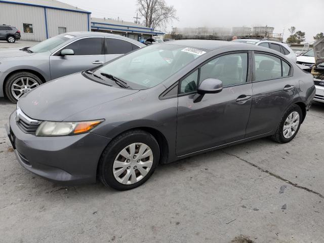HONDA CIVIC LX 2012 with VIN 19XFB2F5XCE311594 - Photo from auction