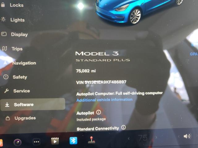 Photo 9 from auction – 2019 TESLA MODEL 3 with VIN 5YJ3E1EA9KF486897
