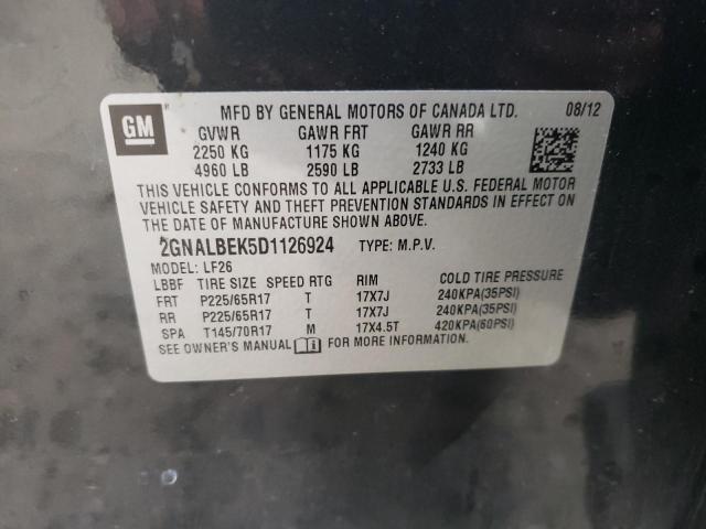 Photo 14 from auction – 2013 CHEVROLET EQUINOX LS with VIN 2GNALBEK5D1126924
