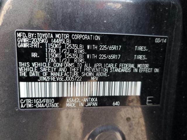 Photo 14 from auction – 2014 TOYOTA RAV4 LE with VIN JTMZFREV6EJ005722