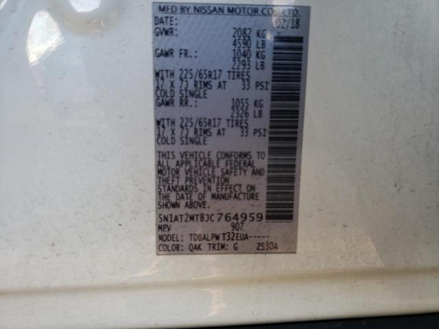 Photo 14 from auction – 2018 NISSAN ROGUE S with VIN 5N1AT2MT8JC764959
